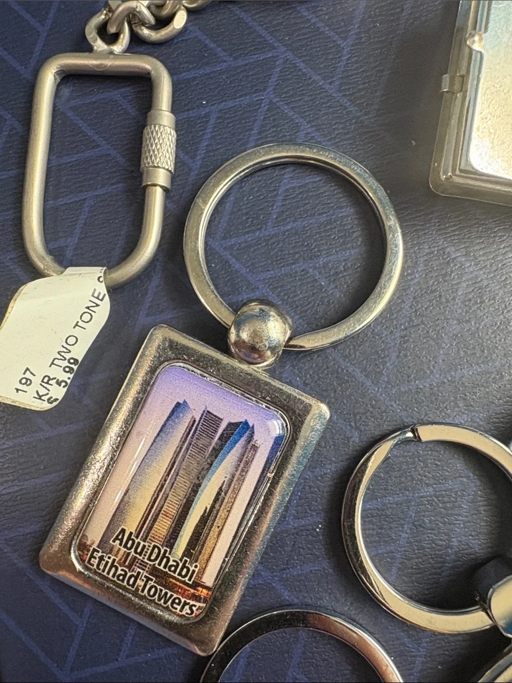 Assorted Travel & Souvenir Keychain Lot - Colorful Metal Accents